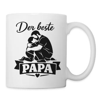 Der beste Papa Moment - Tasse - Weiß - Rechts