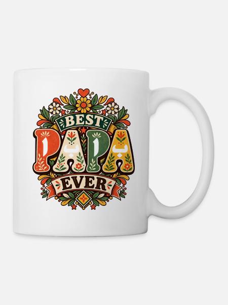 Beste klassische arabische Kalligraphie, Baba - Tasse - Weiß
