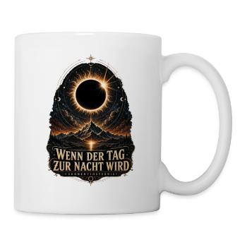 Wenn der Tag zur Nacht wird – Sonnenfinsternis - Tasse - Weiß - Rechts