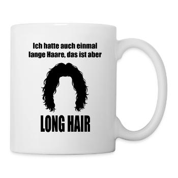 Lange Haare / Long Hair - Tasse - Weiß - Rechts