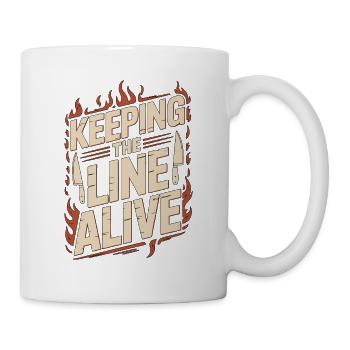 Sous Chef Keeping The Line Alive Culinary Arts - Tasse - Weiß - Rechts