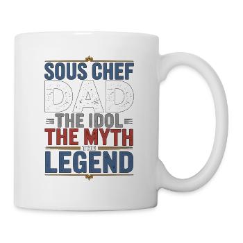 Sous Chef Dad The Idol The Culinary Professional - Tasse - Weiß - Rechts