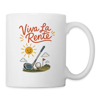 VIVA LA RENTE! Golf - Tasse - Weiß - Rechts