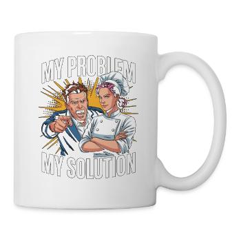 Sous Chef My Problem My Pictogram Mom Culinary Art - Tasse - Weiß - Rechts
