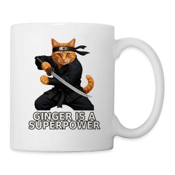 Ingwer ist eine Superkraft - Tasse - Weiß - Rechts