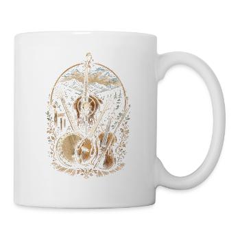 Bluegrass Musik - Tasse - Weiß - Rechts