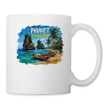 Phuket Thailand - Tasse - Weiß - Rechts