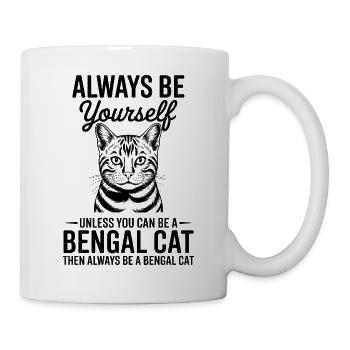 Bengalkatze Spruch Katze Witz Bengalkatze Geschenk - Tasse - Weiß - Rechts