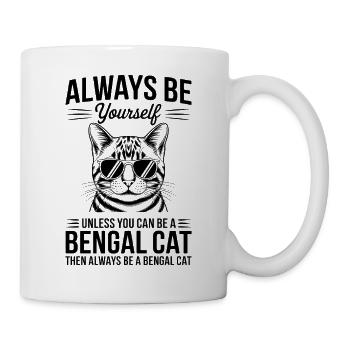 Bengalkatze Spruch Katze Witz Bengalkatze Geschenk - Tasse - Weiß - Rechts