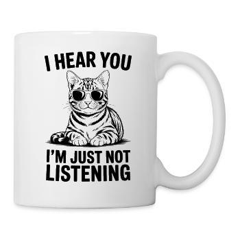 Bengalkatze Spruch Katze Witz Bengalkatze Geschenk - Tasse - Weiß - Rechts