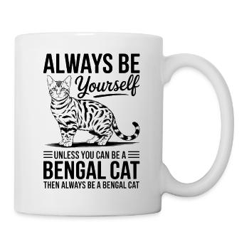 Bengalkatze Spruch Katze Witz Bengalkatze Geschenk - Tasse - Weiß - Rechts