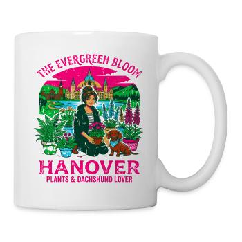 The Evergreen Bloom Hanover Plants Dachshund Lover - Tasse - Weiß - Rechts