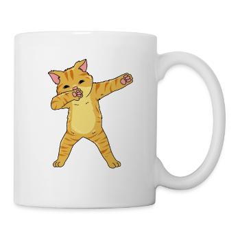 Tabby Katze - Tasse - Weiß - Rechts