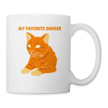 Tabby Katze - Tasse - Weiß - Rechts