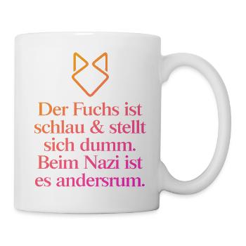 Zeichen setzen gegen Rechts! NOAFD - Tasse - Weiß - Rechts