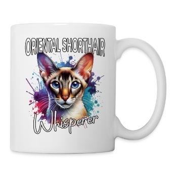 Orientalisch Kurzhaar Flüsterer - Tasse - Weiß - Rechts