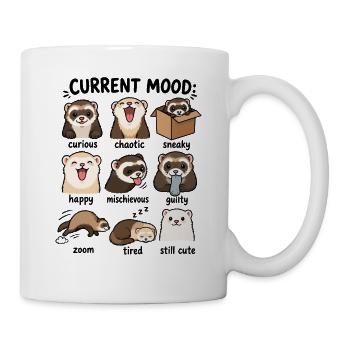  Aktuelle Stimmung Frettchen-emotionsdiagramm - Tasse - Weiß - Rechts