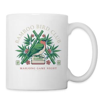 Bamboo Bird Club Mahjong Nacht - Tasse - Weiß - Rechts
