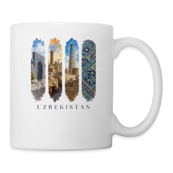 Usbekistan Travel – Seidenstraße & Orient Motiv - Tasse - Weiß - Rechts