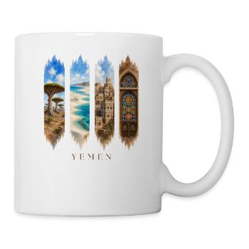 Jemen Travel – Socotra & Architektur Motiv - Tasse - Weiß - Rechts