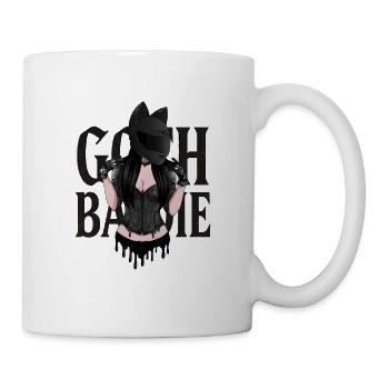 Goth Baddie Corset Helmet - Tasse - Weiß - Rechts