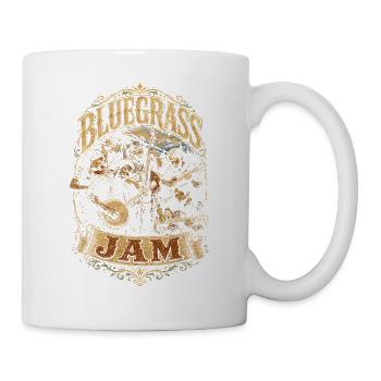 Bluegrass Musik - Tasse - Weiß - Rechts