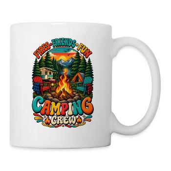  Camping Crew – Campfires with friends, - Tasse - Weiß - Rechts