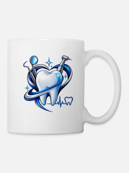 Zahnherz Dental Kraft - Tasse - Weiß