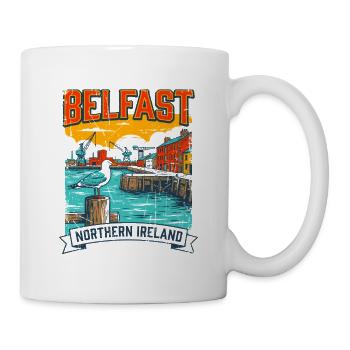 Belfast Northern Ireland Maritime Harbor And - Tasse - Weiß - Rechts