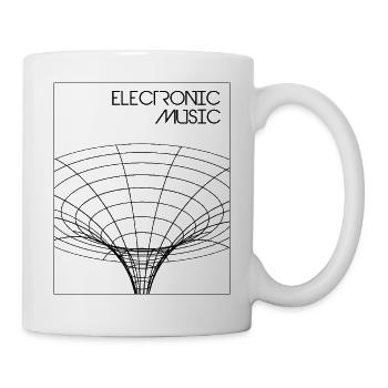 Elektronisches Musikplakat - Tasse - Weiß - Rechts