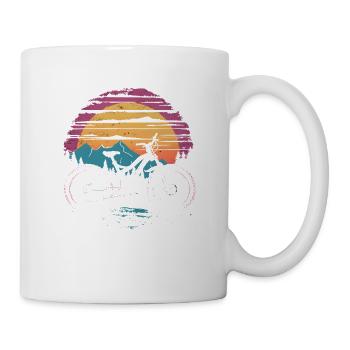 Mountainbike Retrowave - Tasse - Weiß - Rechts