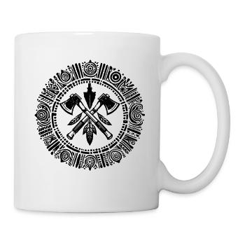 Indianer Ureinwohner Traumfänger Western - Tasse - Weiß - Rechts