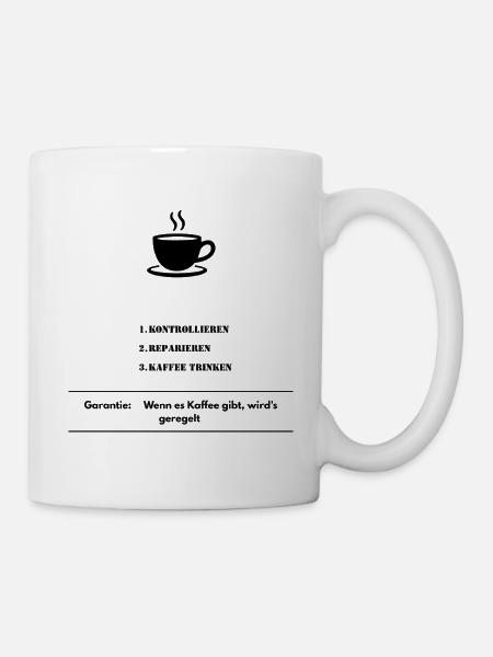 Kaffe - Tasse - Weiß