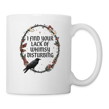 Keine Fantasy verfügbar: Der Rabe und die Monde - Tasse - Weiß - Rechts