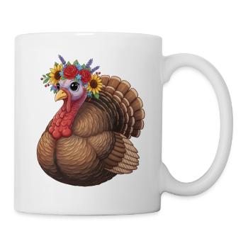 Truthahn - Tasse - Weiß - Rechts