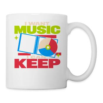Cd-sammler Kompaktplatte Physisches Medium - Tasse - Weiß - Rechts