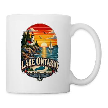 Lake Ontario Funny Vintage - Tasse - Weiß - Rechts