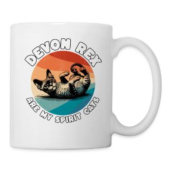 Lustige Devon Rex Sprüche - Tasse - Weiß - Rechts