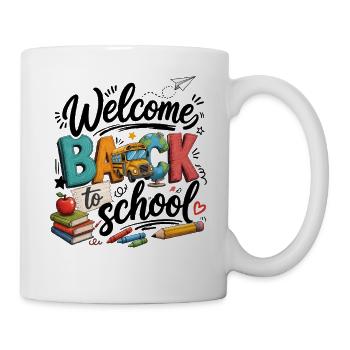Back to School World Tour - Tasse - Weiß - Rechts