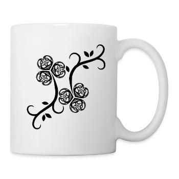 Celtic Irland Wikinger Keltisch Knoten Muster Baum - Tasse - Weiß - Rechts