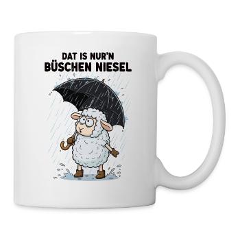 That's Just A Bushes Drizzle Sheep Umbrella - Tasse - Weiß - Rechts