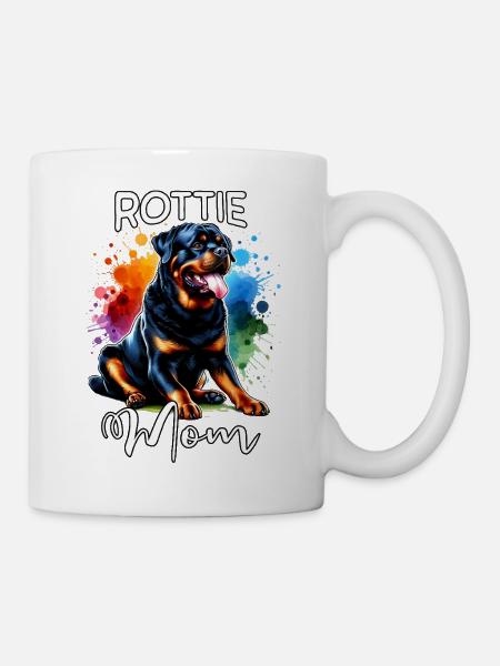 Rottweiler Mama - Tasse - Weiß