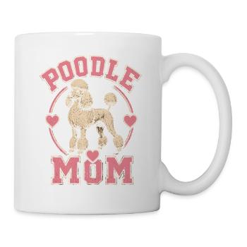 Pudel Mama Herzdesign - Tasse - Weiß - Rechts