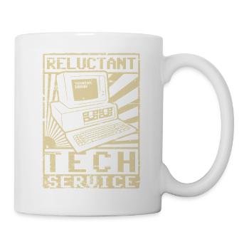 Widerwilliger Technikservice - Tasse - Weiß - Rechts