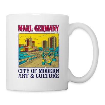 View Marl Germany City Of Modern Art Skyline - Tasse - Weiß - Rechts