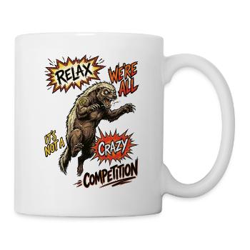Relax We're All Crazy Competition - Tasse - Weiß - Rechts