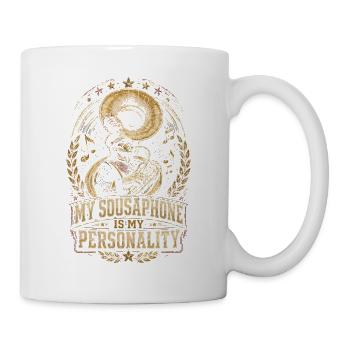 Spielmannszug My Sousaphone Is My Personality - Tasse - Weiß - Rechts