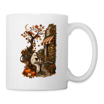 Herbst Geist Café Halloween - Tasse - Weiß - Rechts