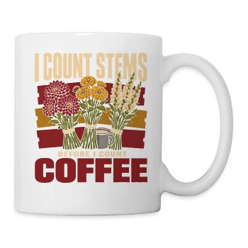 Blumenbauern Schnittblumenzüchter Blumenfarm - Tasse - Weiß - Rechts