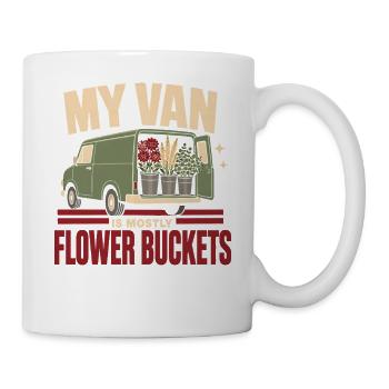 Blumenbauern Schnittblumenzüchter Blumenfarm - Tasse - Weiß - Rechts